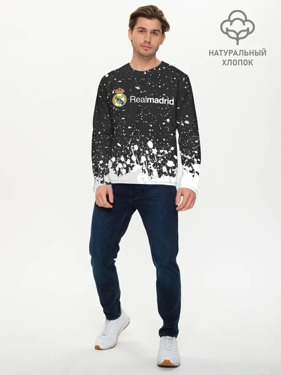 Мужской лонгслив базовый / REAL MADRID / РЕАЛ МАДРИД (P007_P004ooo2703257, P004ooo2703257)