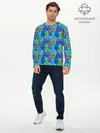 Мужской лонгслив базовый / Толстый кот (P007_P004ooo2704483, P004ooo2704483)
