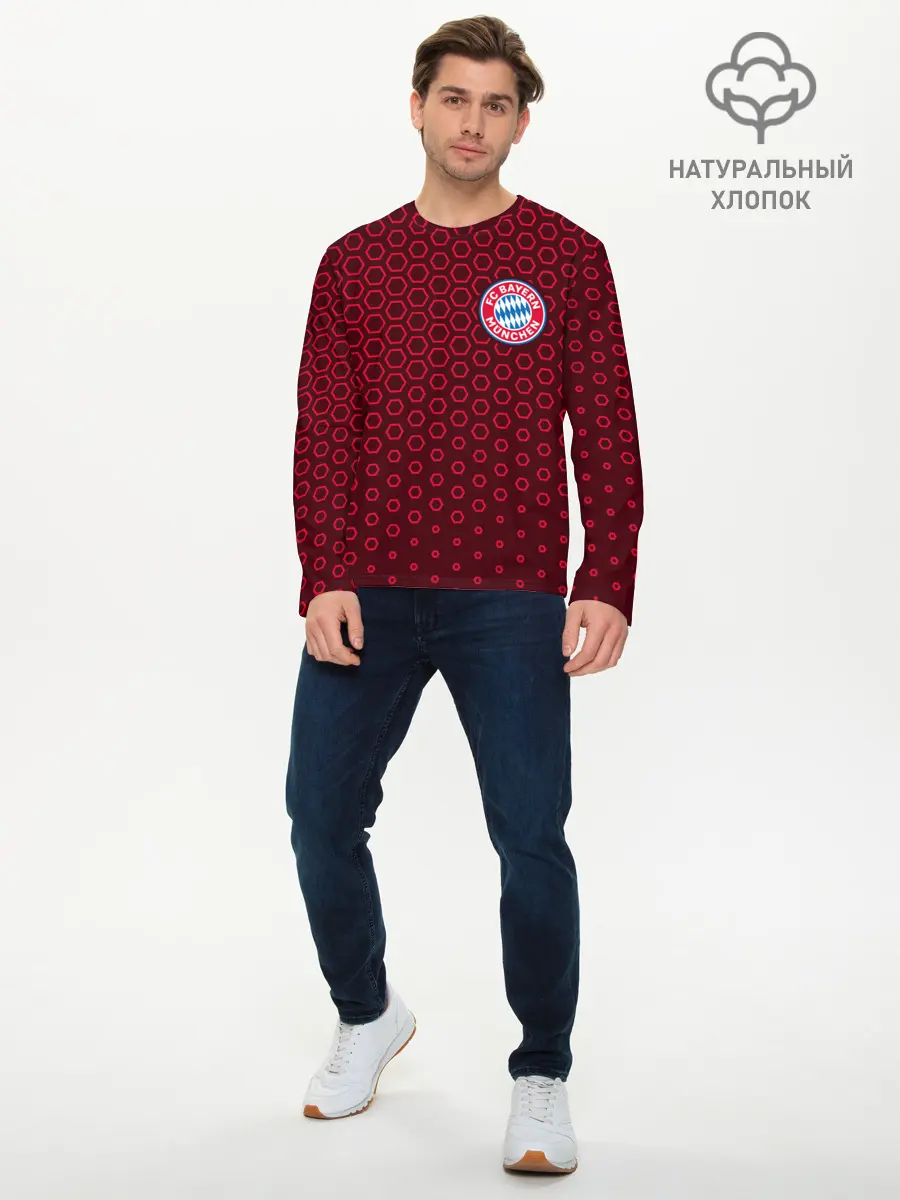 Мужской лонгслив базовый / FC BAYERN / БАВАРИЯ (P007_P004ooo2706547, P004ooo2706547)