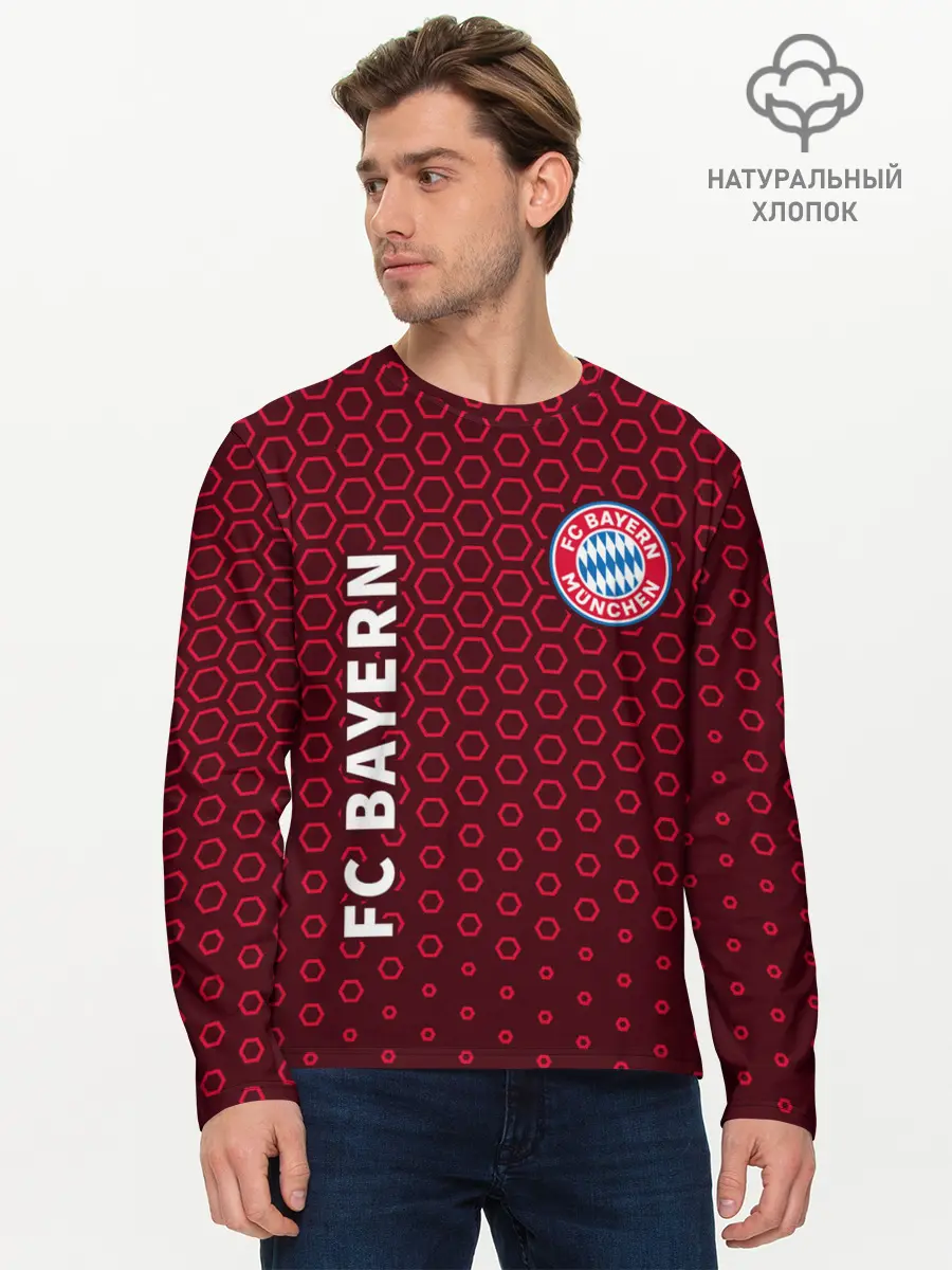 Мужской лонгслив базовый / FC BAYERN / БАВАРИЯ (P007_P004ooo2706549, P004ooo2706549)