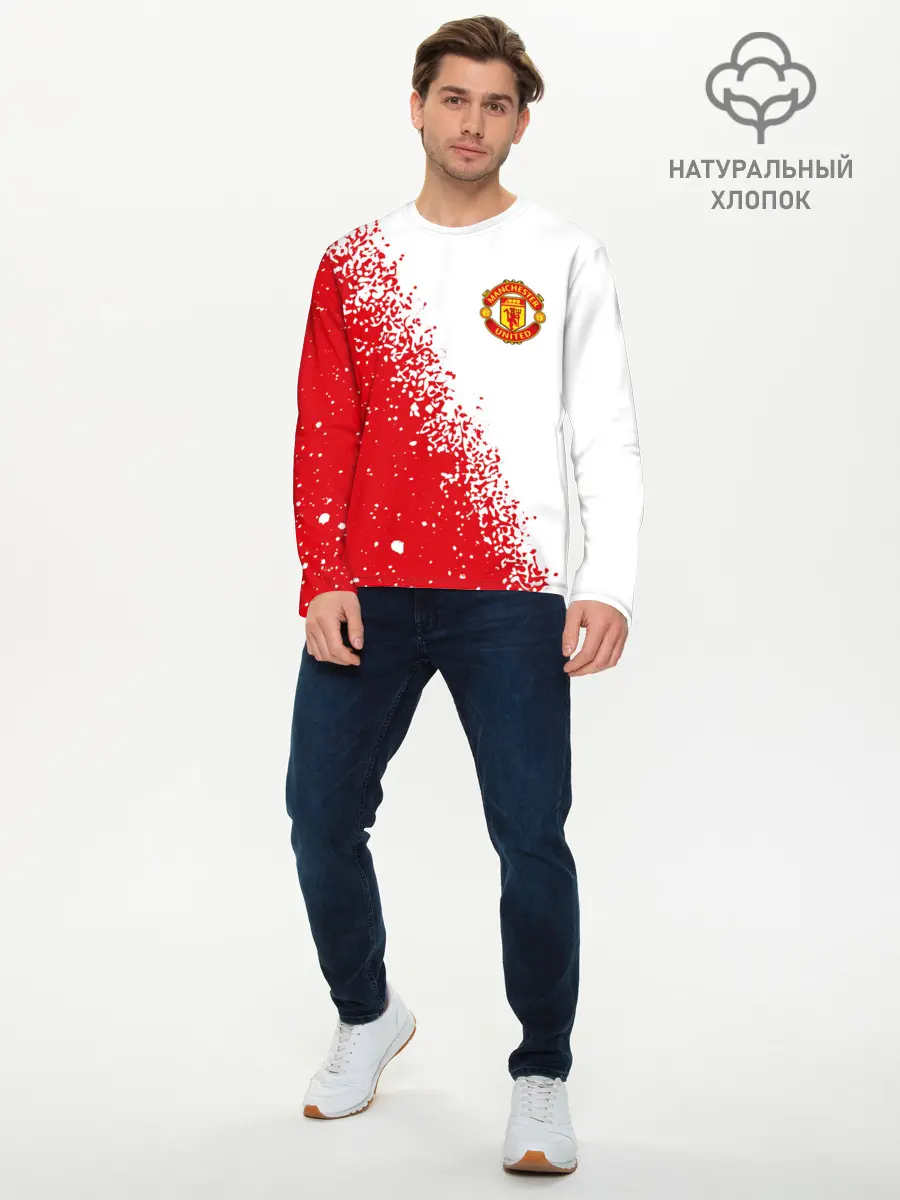 Мужской лонгслив базовый / MANCHESTER UNITED (P007_P004ooo2705373, P004ooo2705373)