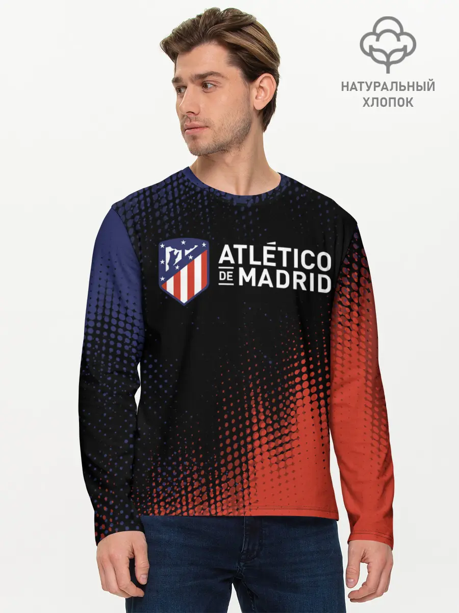 Мужской лонгслив базовый / ATLETICO MADRID / Атлетико (P007_P004ooo2709573, P004ooo2709573)