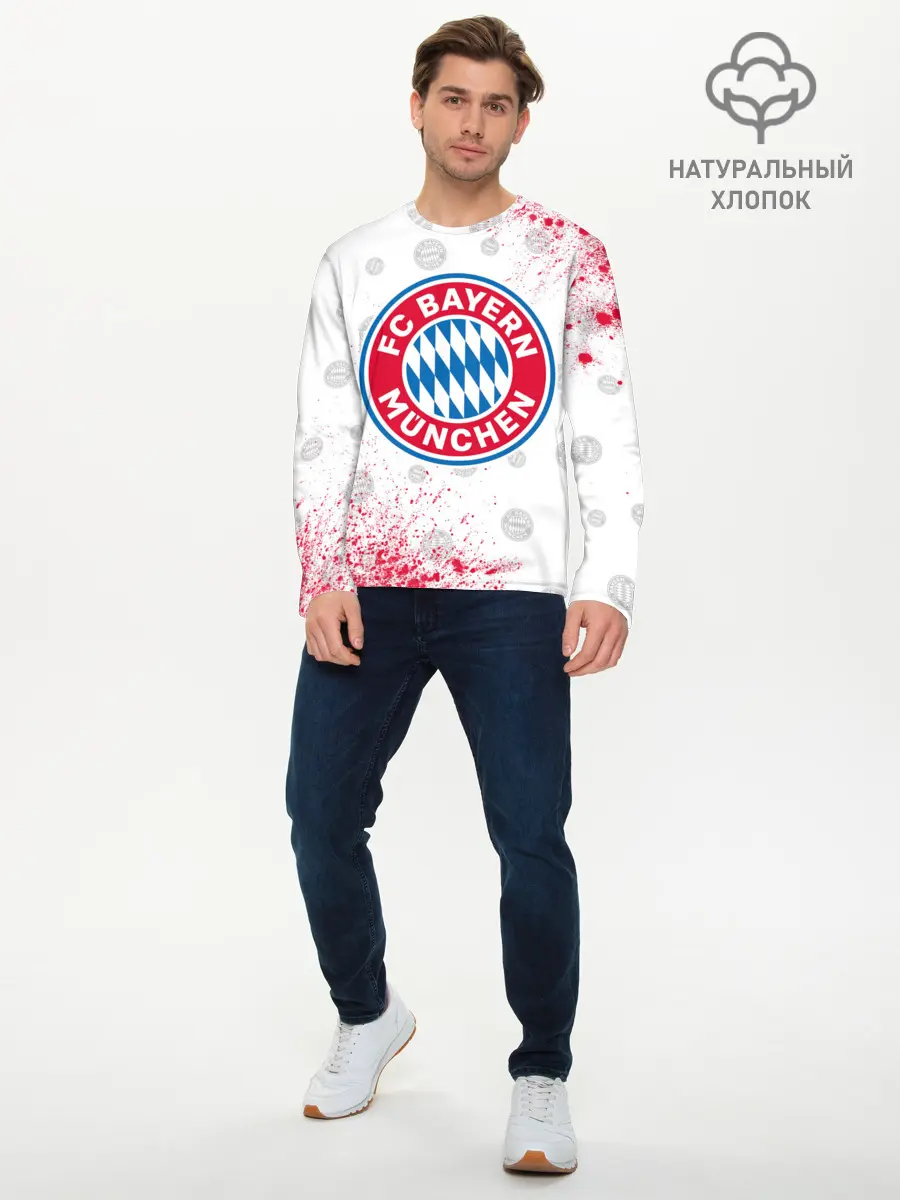 Мужской лонгслив базовый / FC BAYERN / БАВАРИЯ (P007_P004ooo2709717, P004ooo2709717)