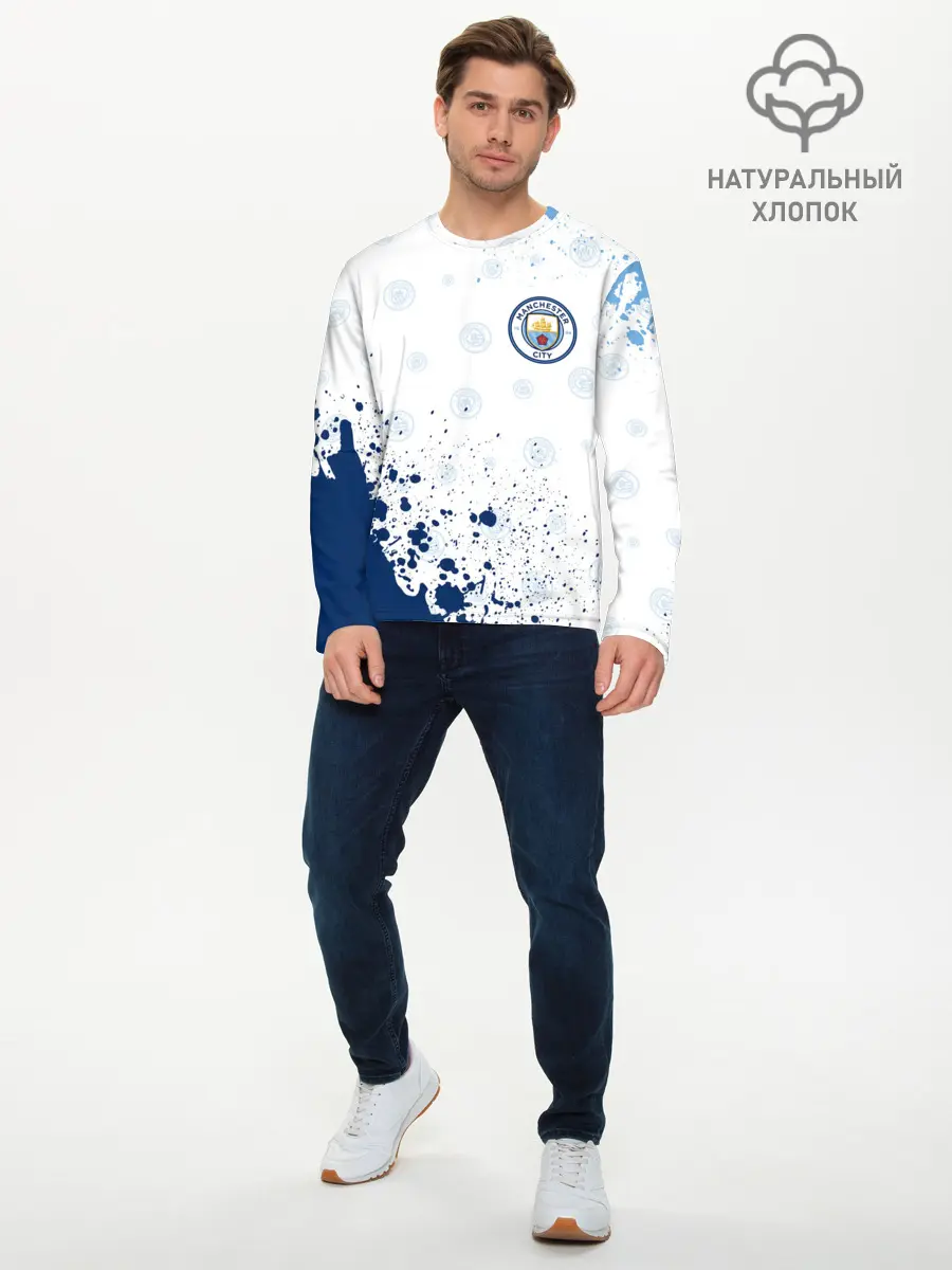 Мужской лонгслив базовый / MANCHESTER CITY Манчестер Сити (P007_P004ooo2708411, P004ooo2708411)