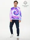 Мужской лонгслив базовый / TIE-DYE PURPLE (P007_P004ooo2712087, P004ooo2712087)