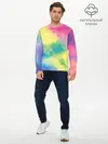 Мужской лонгслив базовый / Tie-Dye (P007_P004ooo2712111, P004ooo2712111)