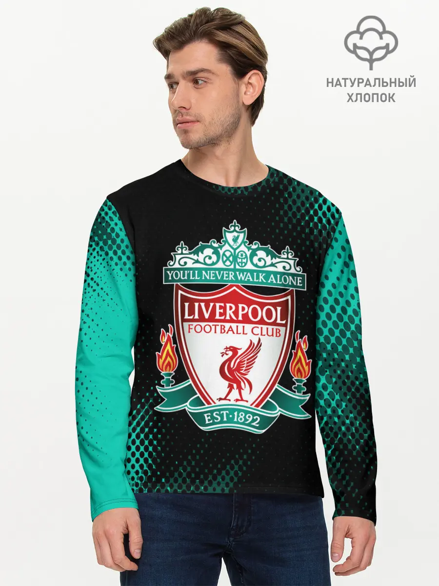Мужской лонгслив базовый / LIVERPOOL / Ливерпуль (P007_P004ooo2710199, P004ooo2710199)