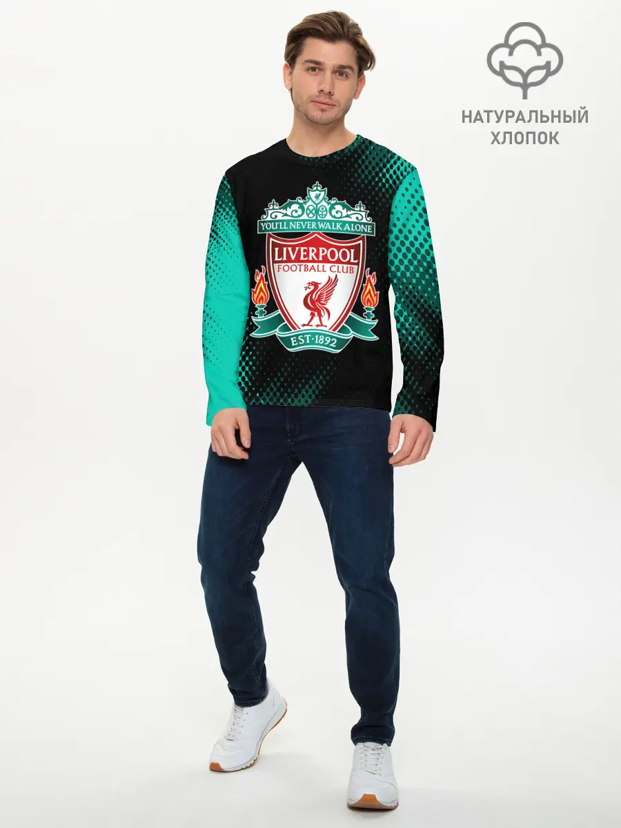 Мужской лонгслив базовый / LIVERPOOL / Ливерпуль (P007_P004ooo2710199, P004ooo2710199)