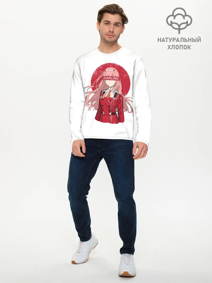Мужской лонгслив базовый / Darling Zero Two White (P007_P004ooo2713511, P004ooo2713511)