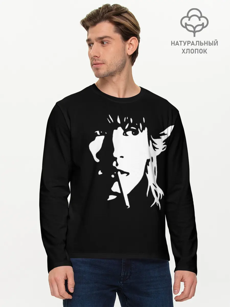Мужской лонгслив базовый / Цой Жив! (P007_P004ooo2716407, P004ooo2716407)