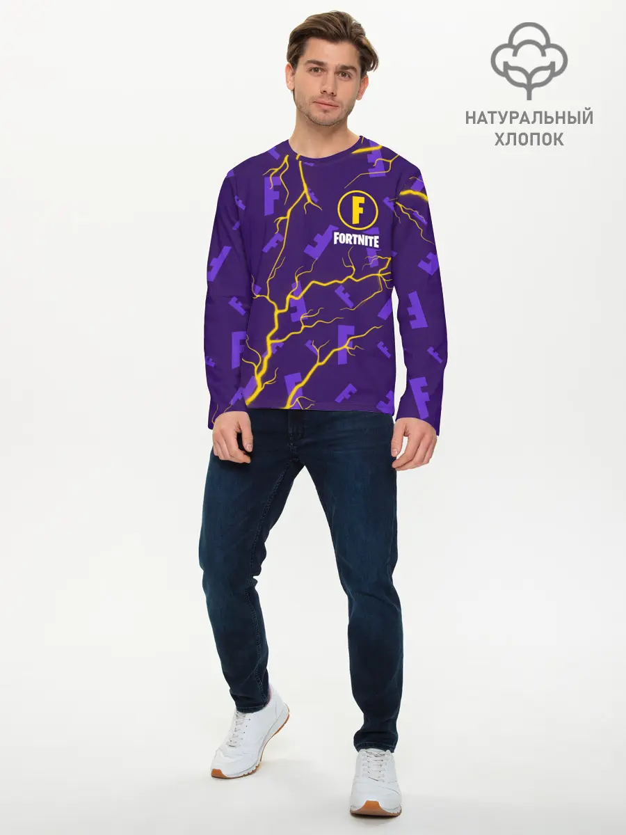 Мужской лонгслив базовый / FORTNITE / ФОРТНАЙТ (P007_P004ooo2715063, P004ooo2715063)