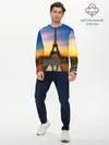 Мужской лонгслив базовый / Эйфелева башня (P007_P004ooo2715081, P004ooo2715081)