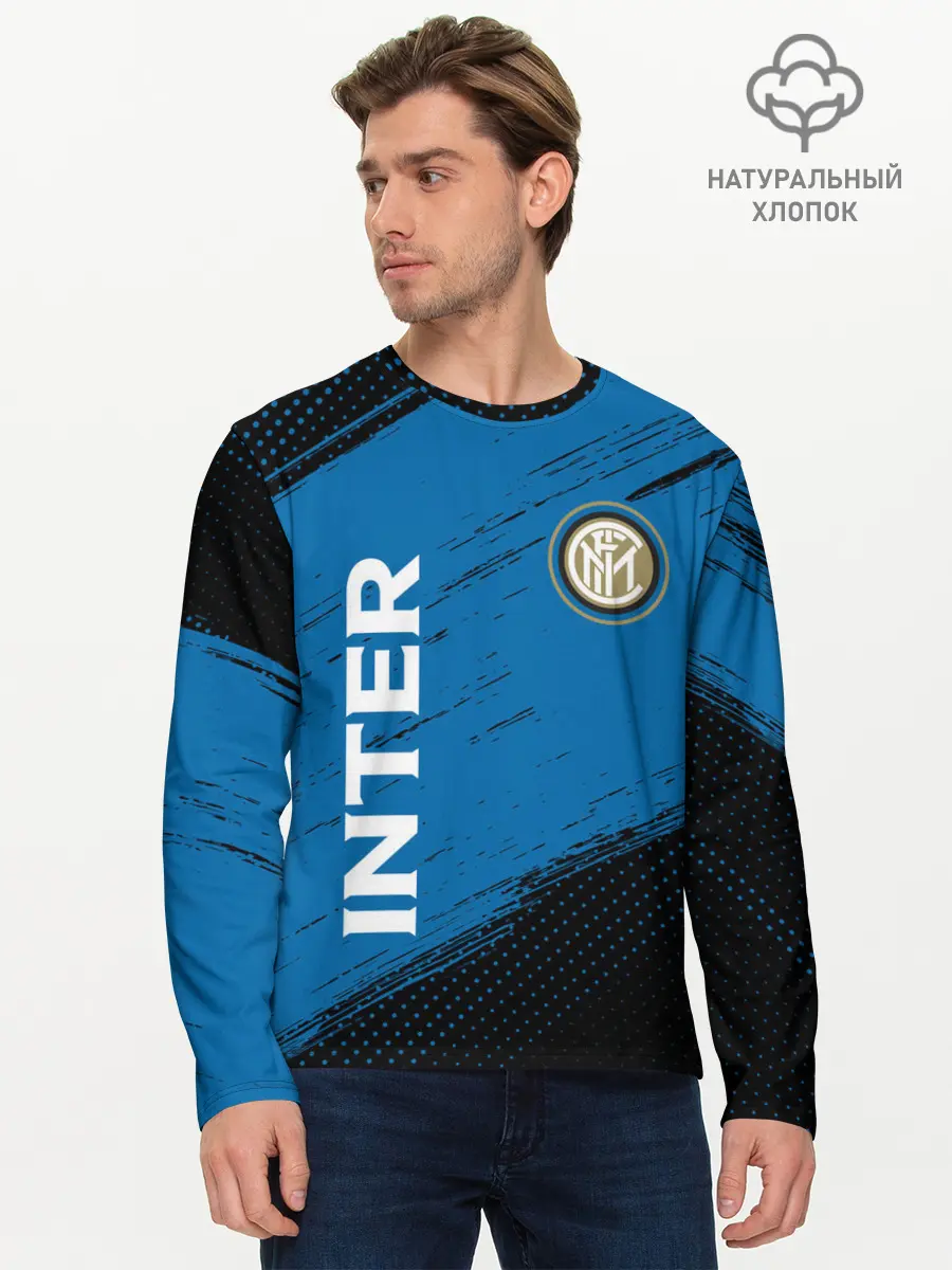 Мужской лонгслив базовый / INTER / Интер (P007_P004ooo2717147, P004ooo2717147)
