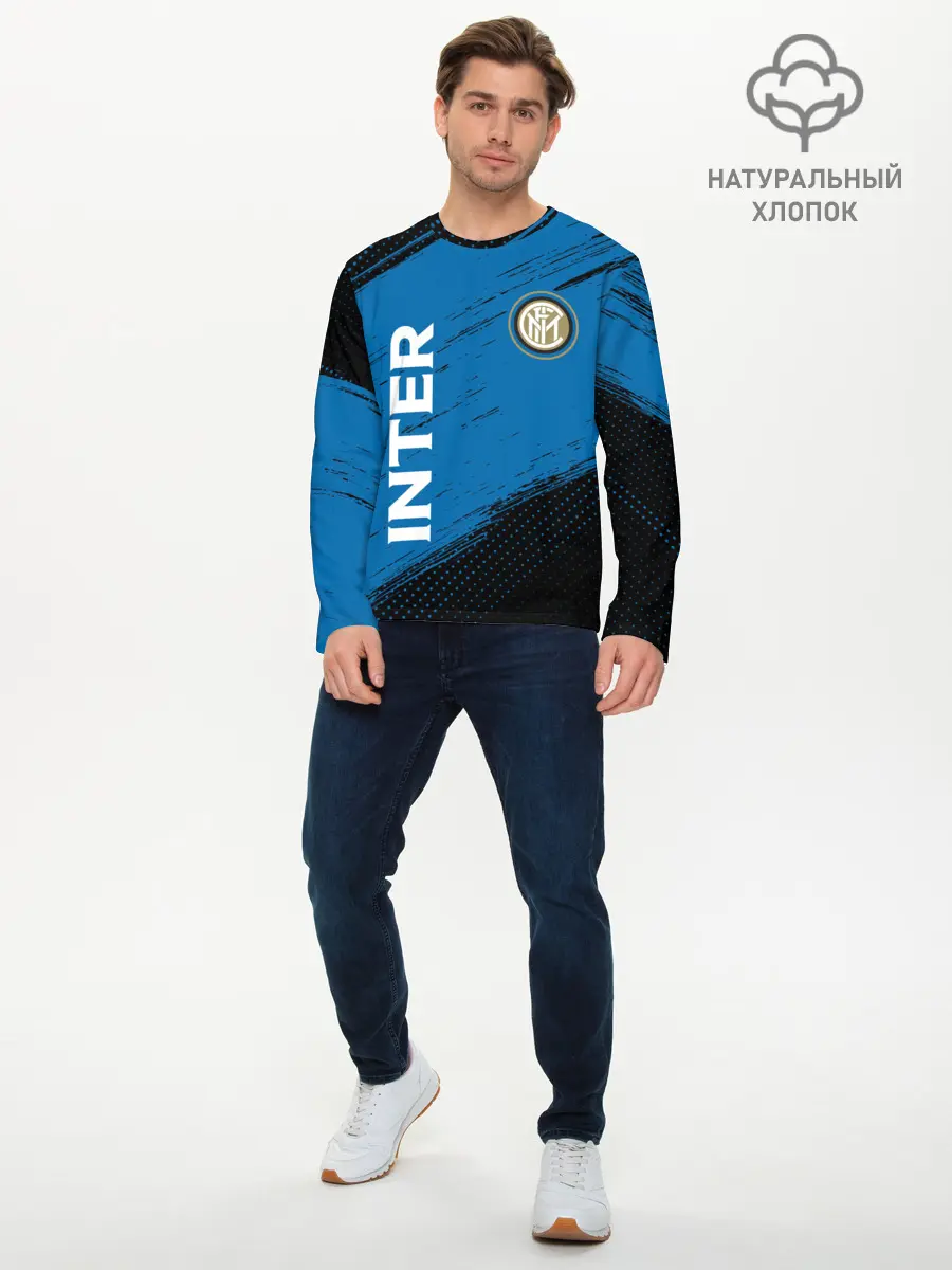 Мужской лонгслив базовый / INTER / Интер (P007_P004ooo2717147, P004ooo2717147)