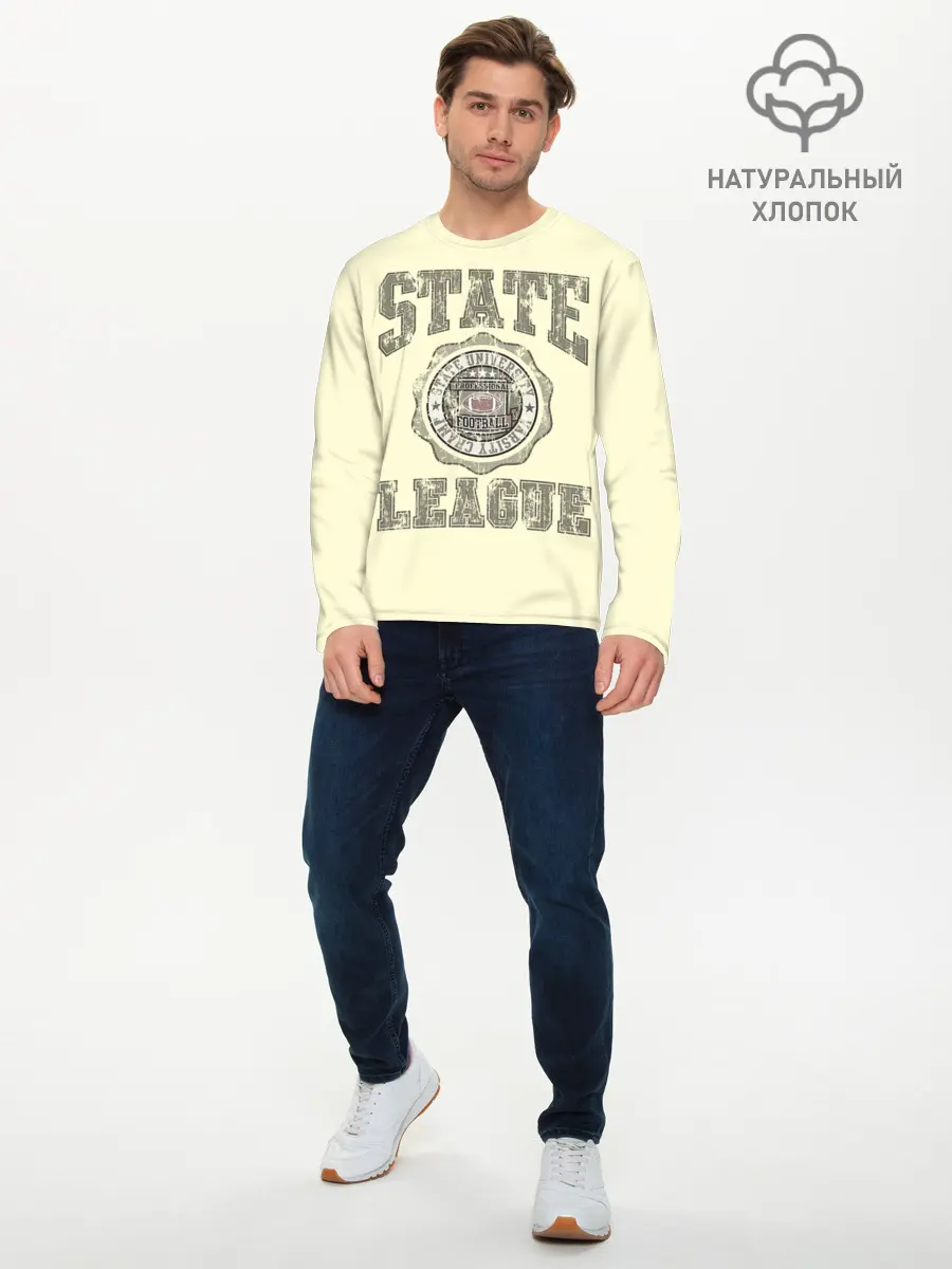 Мужской лонгслив базовый / State League (P007_P004ooo2720599, P004ooo2720599)