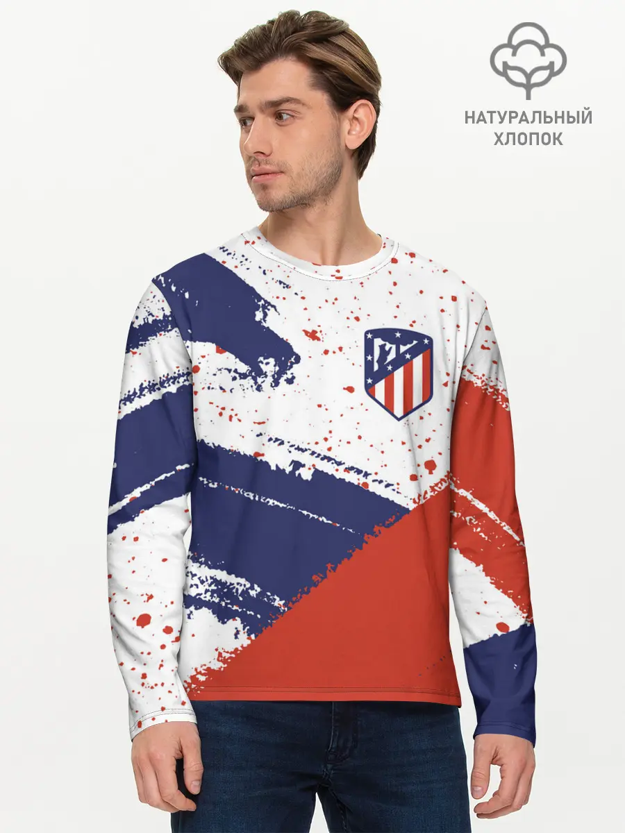 Мужской лонгслив базовый / ATLETICO MADRID / Атлетико (P007_P004ooo2720097, P004ooo2720097)
