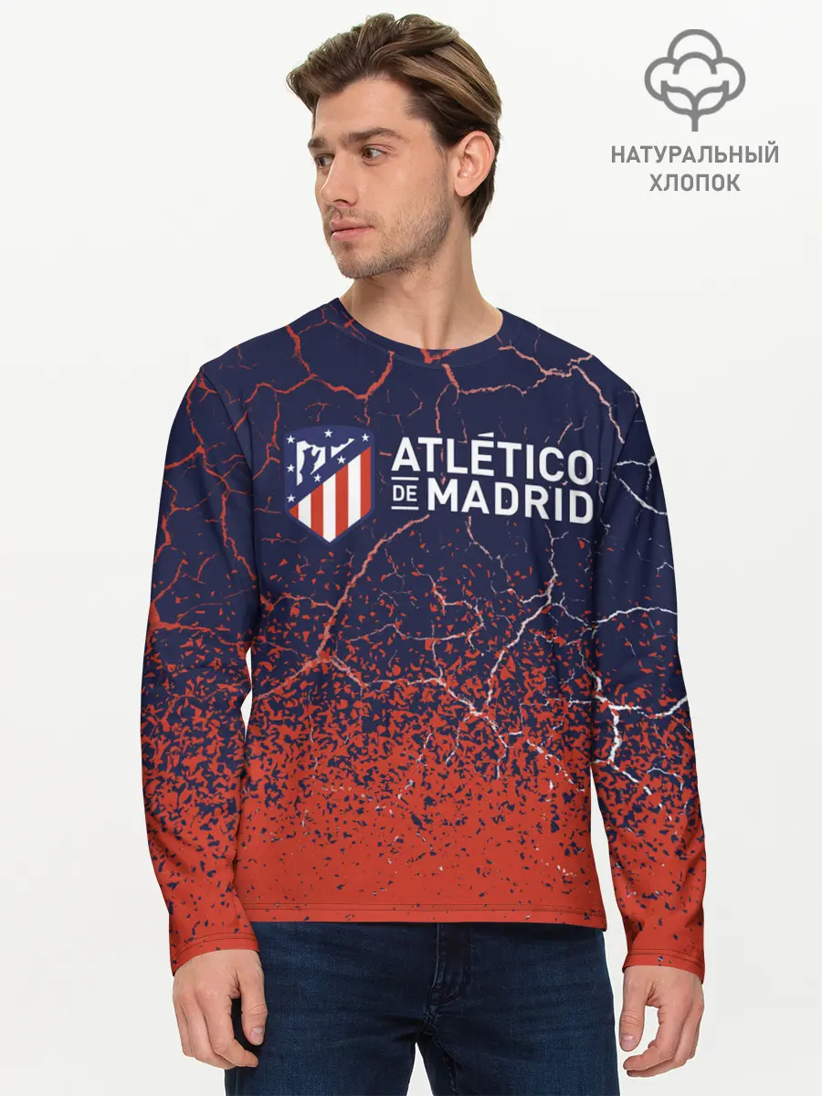 Мужской лонгслив базовый / ATLETICO MADRID / Атлетико (P007_P004ooo2721821, P004ooo2721821)