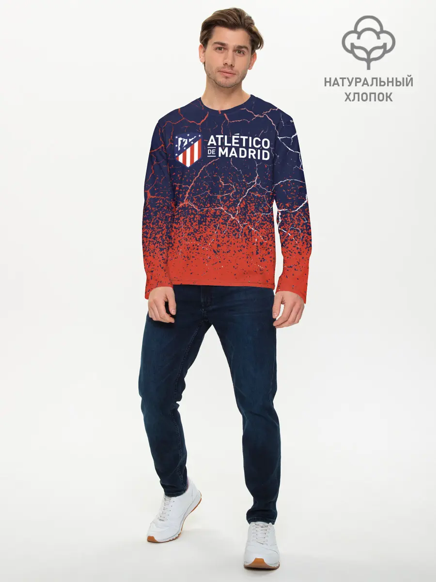 Мужской лонгслив базовый / ATLETICO MADRID / Атлетико (P007_P004ooo2721821, P004ooo2721821)