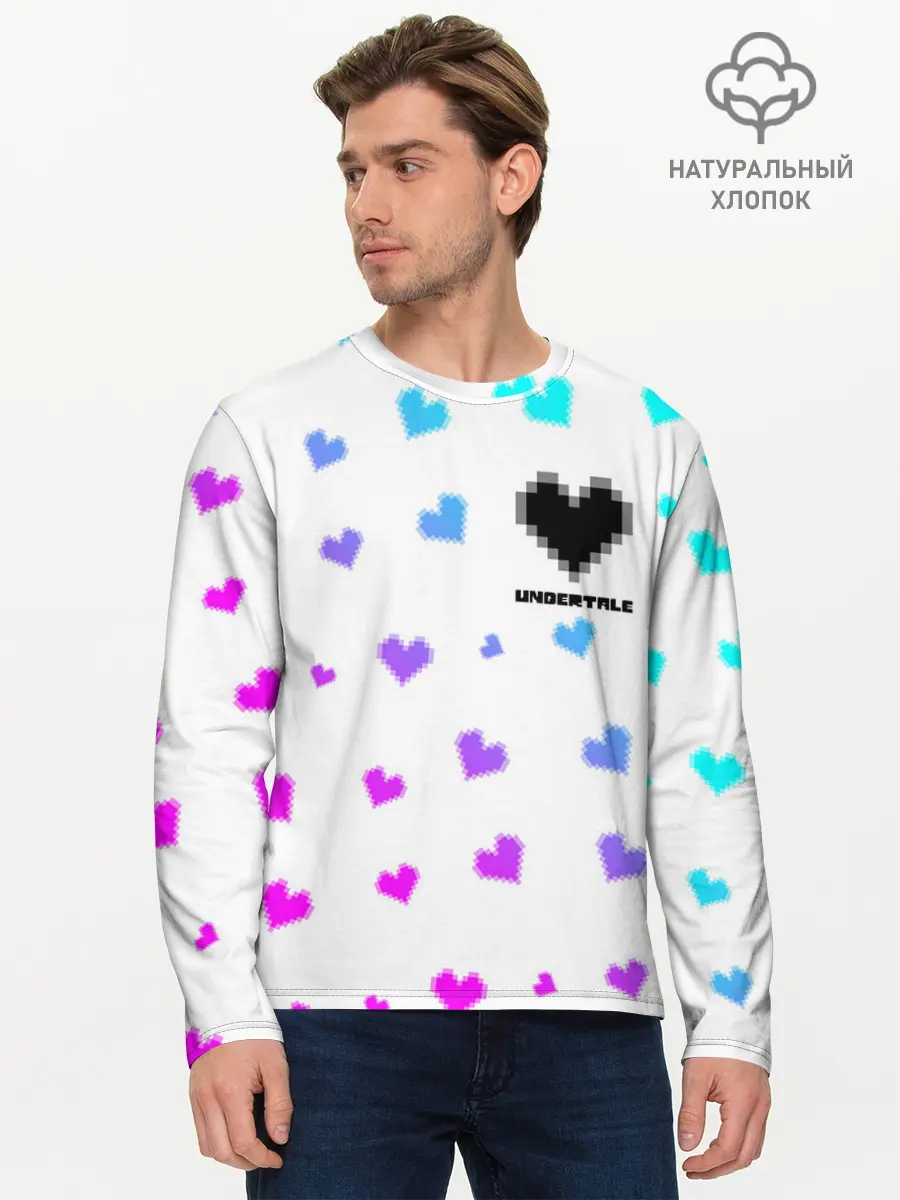 Мужской лонгслив базовый / UNDERTALE / АНДЕРТЕЙЛ (P007_P004ooo2718431, P004ooo2718431)