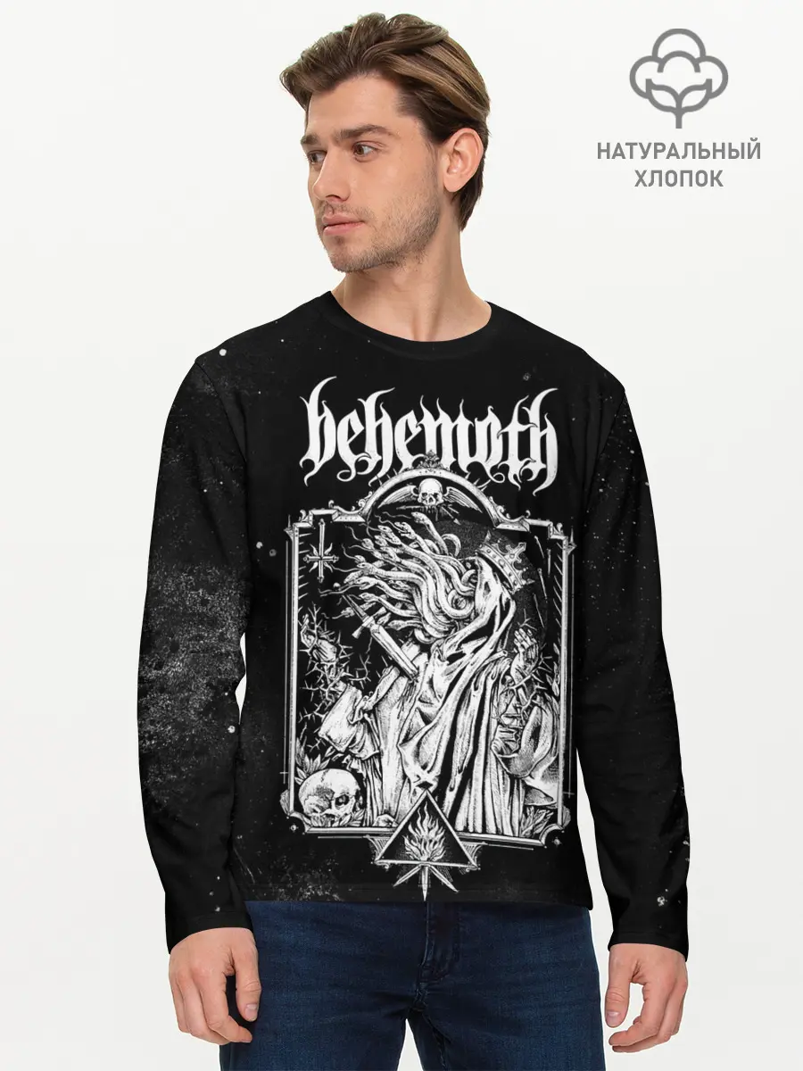Мужской лонгслив базовый / Behemoth (P007_P004ooo2719361, P004ooo2719361)