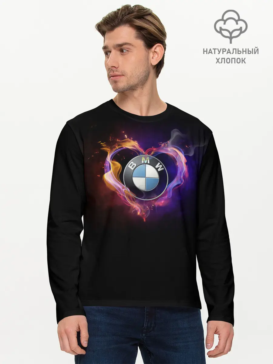 Мужской лонгслив базовый / BMW (P007_P004ooo2719895, P004ooo2719895)