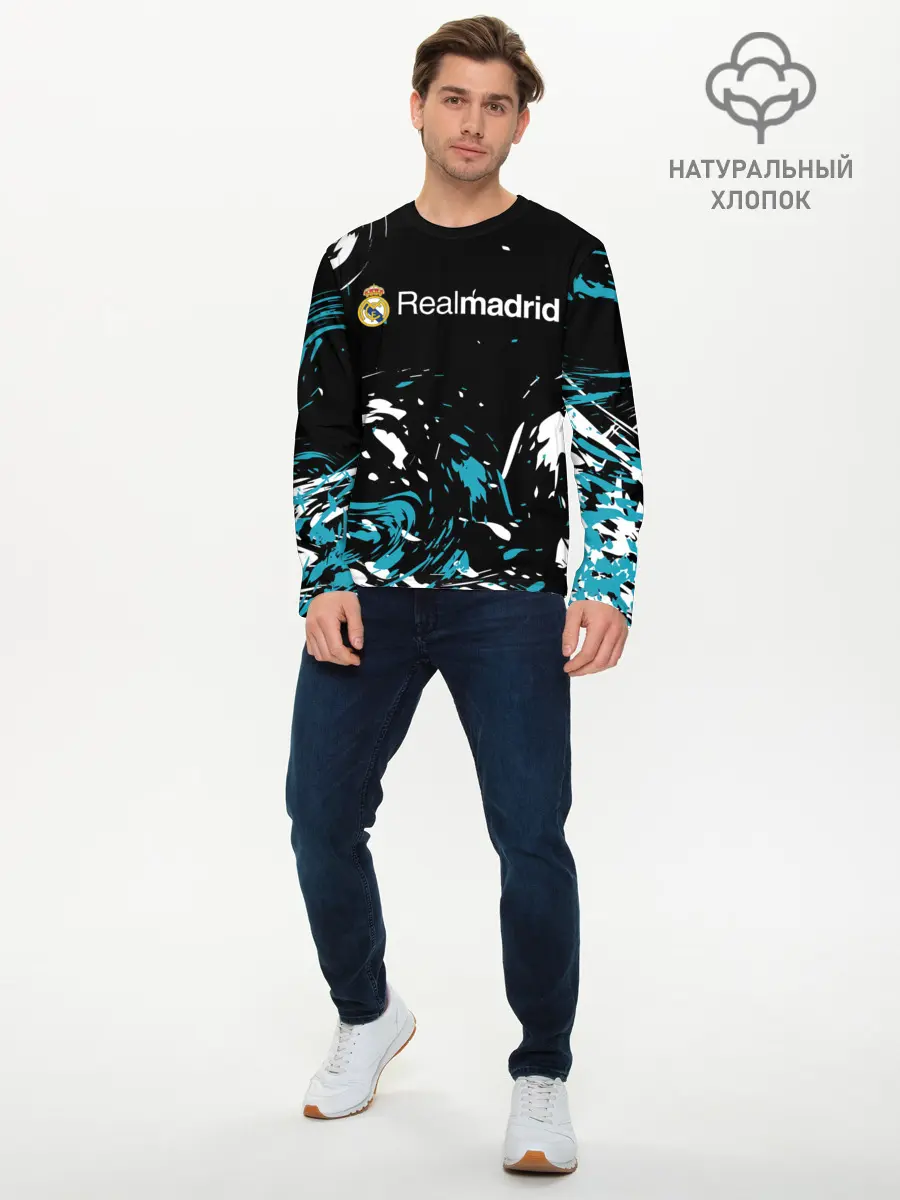 Мужской лонгслив базовый / REAL MADRID. (P007_P004ooo2723309, P004ooo2723309)