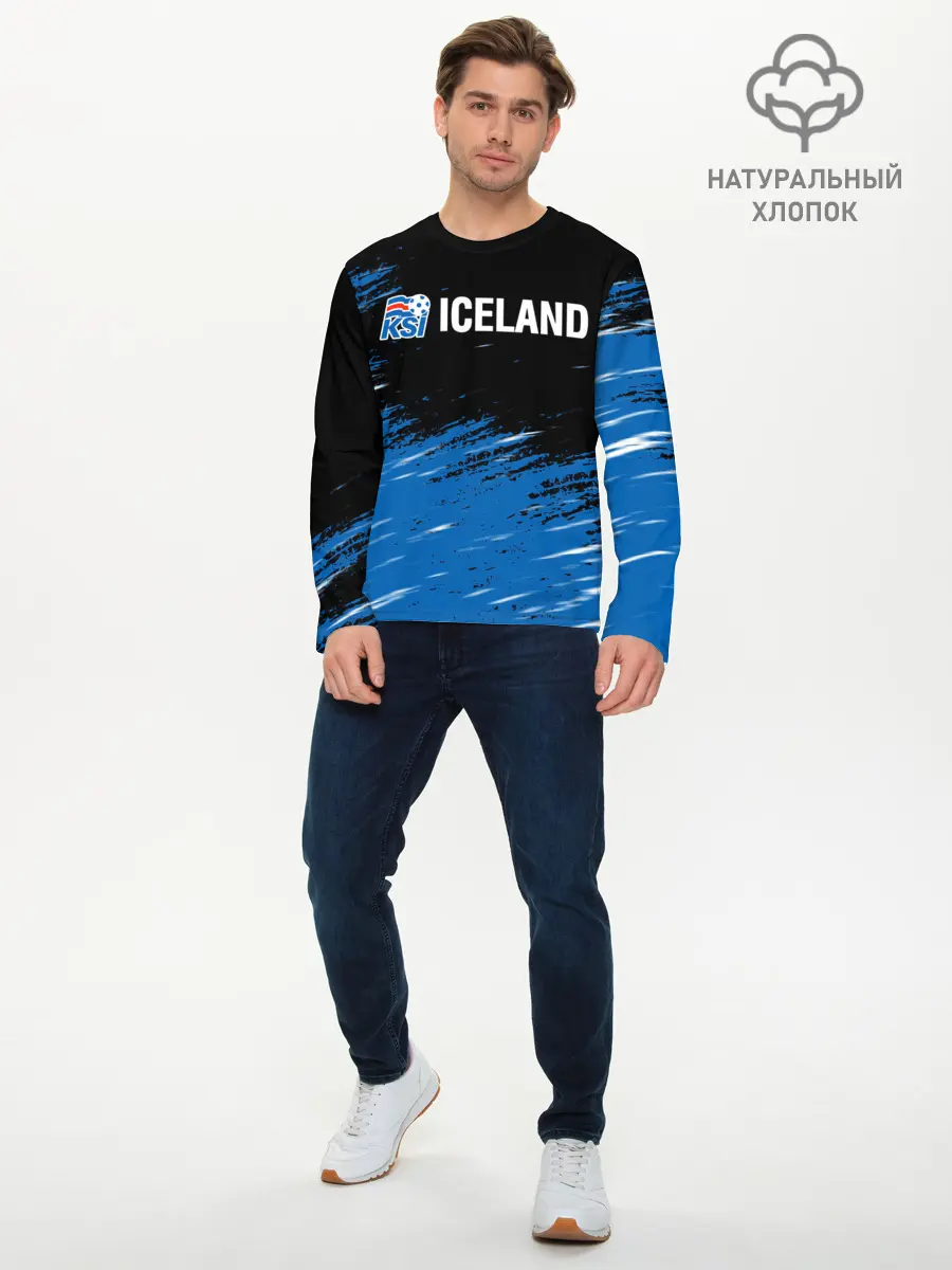Мужской лонгслив базовый / KSI ICELAND. (P007_P004ooo2723595, P004ooo2723595)