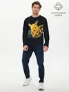 Мужской лонгслив базовый / Pikachu Pika Pika (P007_P004ooo2723677, P004ooo2723677)