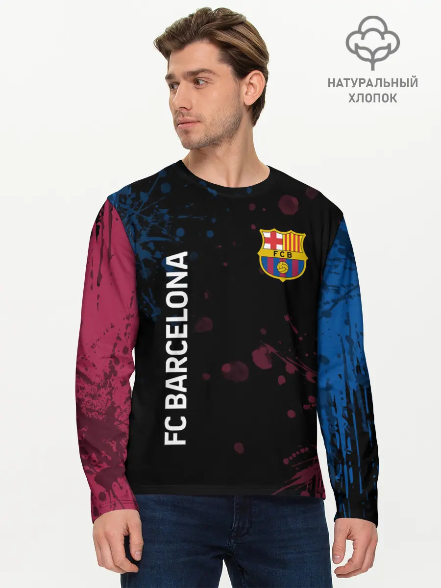 Мужской лонгслив базовый / FC BARCELONA. (P007_P004ooo2722231, P004ooo2722231)