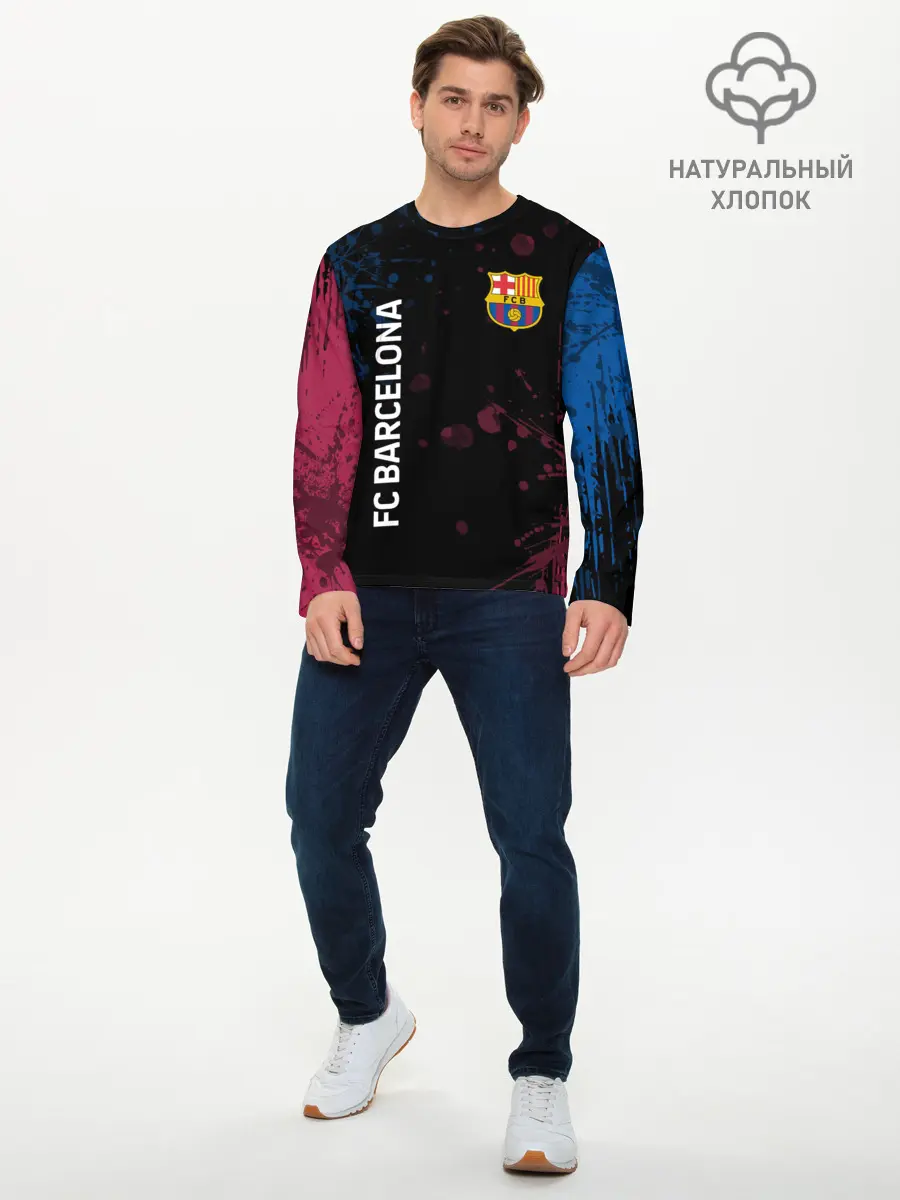 Мужской лонгслив базовый / FC BARCELONA. (P007_P004ooo2722231, P004ooo2722231)