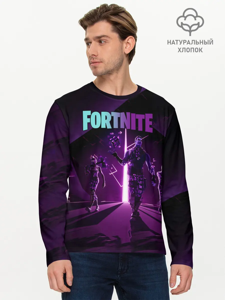 Мужской лонгслив базовый / fortnite (P007_P004ooo2722027, P004ooo2722027)