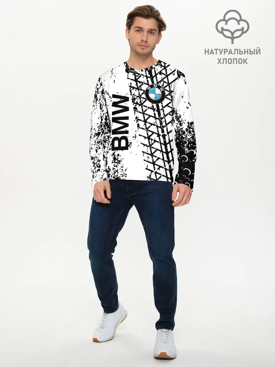 Мужской лонгслив базовый / BMW. (P007_P004ooo2726167, P004ooo2726167)