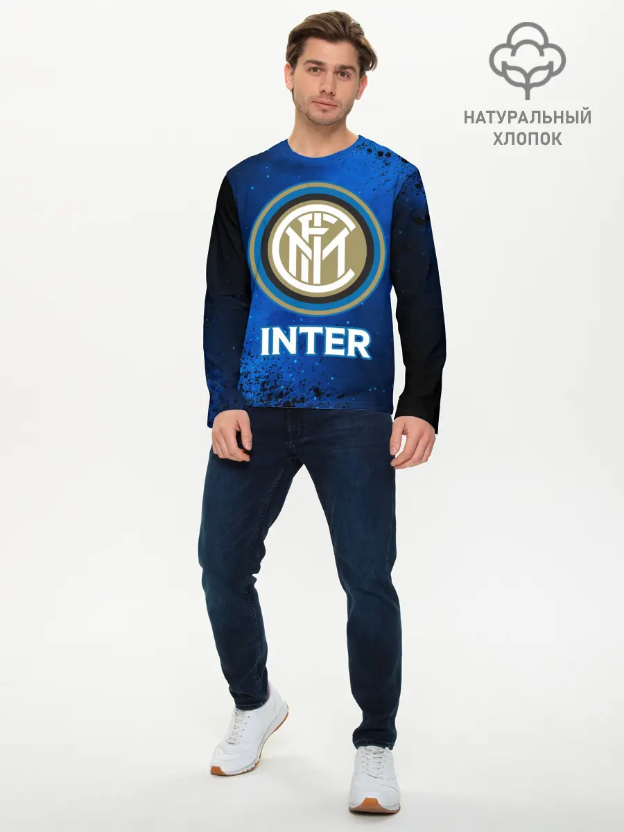 Мужской лонгслив базовый / INTER / Интер (P007_P004ooo2724291, P004ooo2724291)
