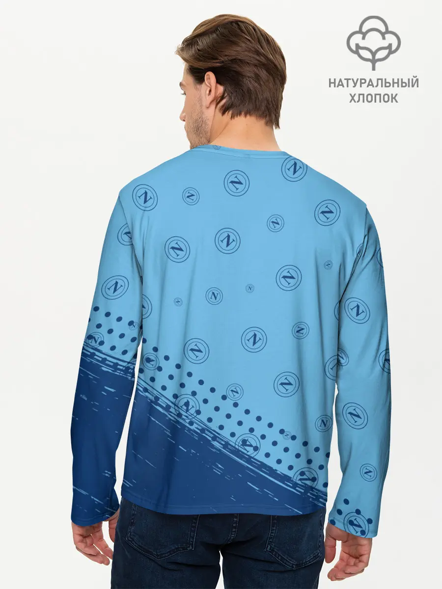 Мужской лонгслив базовый / SSC NAPOLI / Наполи (P007_P004ooo2726633, P004ooo2726633)