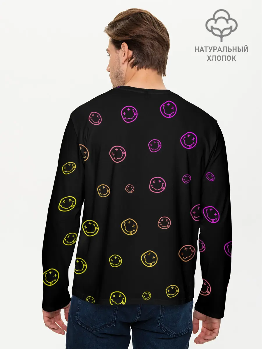 Мужской лонгслив базовый / NIRVANA / НИРВАНА (P007_P004ooo2726669, P004ooo2726669)