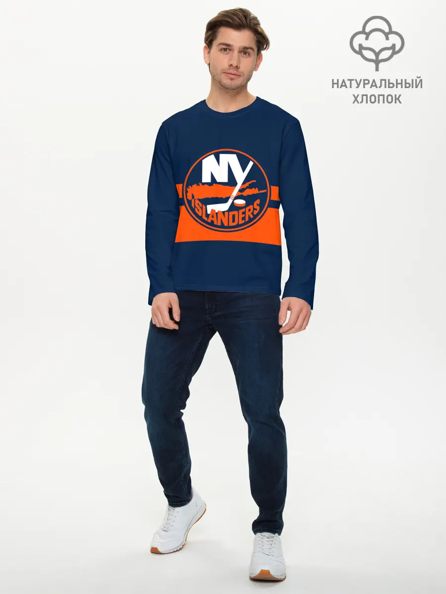 Мужской лонгслив базовый / NY ISLANDERS NHL (P007_P004ooo2728477, P004ooo2728477)