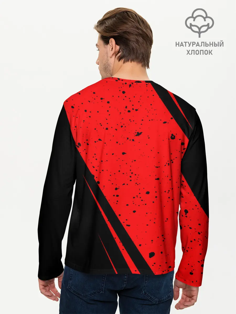 Мужской лонгслив базовый / AC MILAN / МИЛАН (P007_P004ooo2728653, P004ooo2728653)