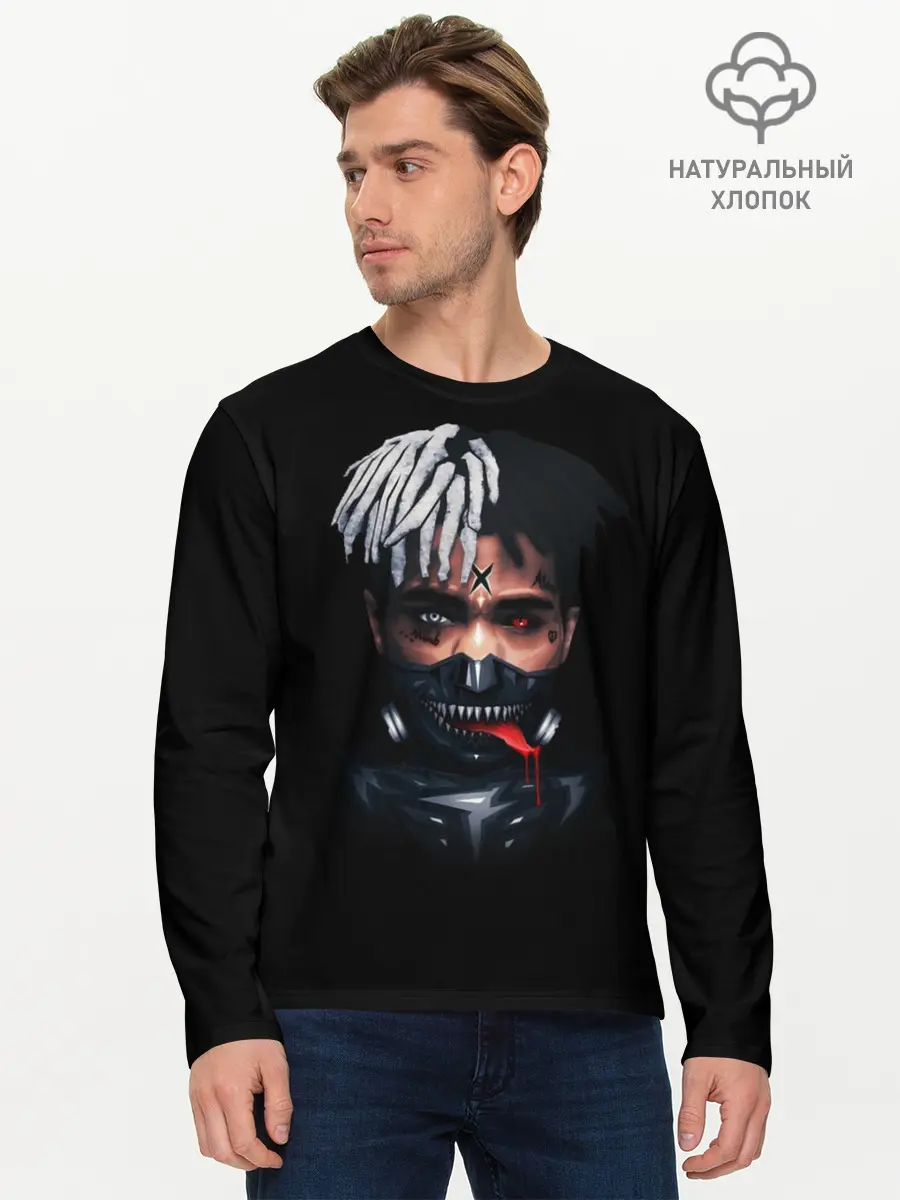 Мужской лонгслив базовый / XXXTentacion (P007_P004ooo2729559, P004ooo2729559)