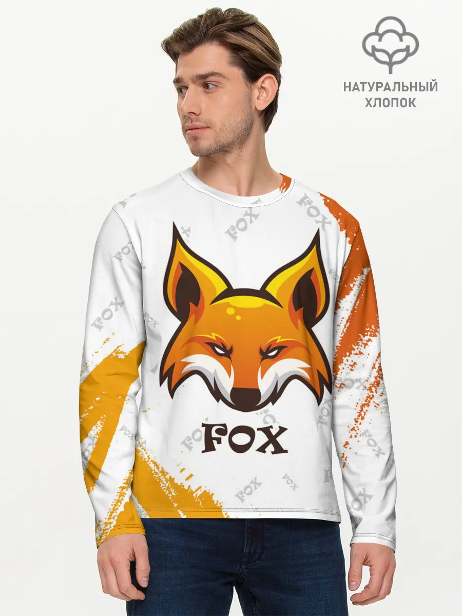 Мужской лонгслив базовый / FOX (P007_P004ooo2728941, P004ooo2728941)