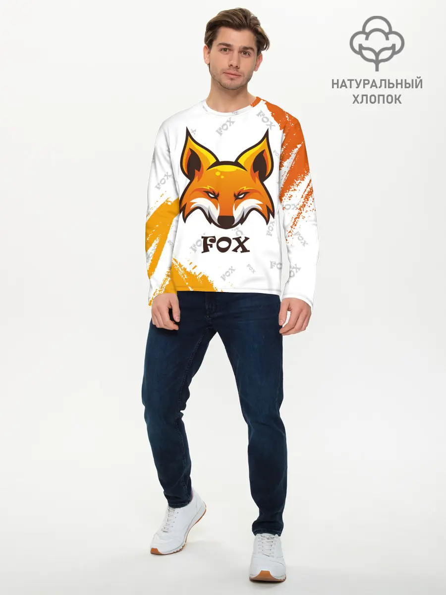 Мужской лонгслив базовый / FOX (P007_P004ooo2728941, P004ooo2728941)
