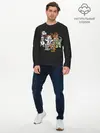 Мужской лонгслив базовый / Страшные Мишки (P007_P004ooo2729909, P004ooo2729909)