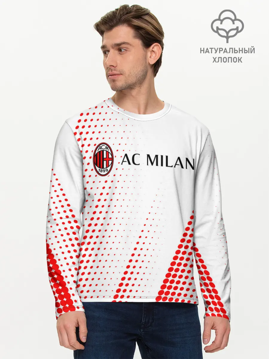 Мужской лонгслив базовый / AC MILAN / МИЛАН (P007_P004ooo2732711, P004ooo2732711)