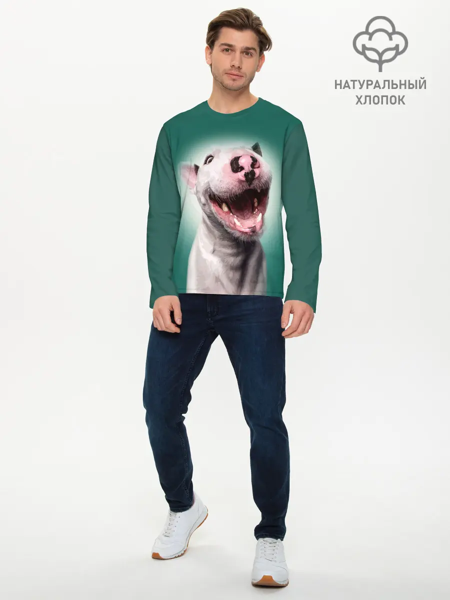 Мужской лонгслив базовый / Bully (P007_P004ooo2732723, P004ooo2732723)