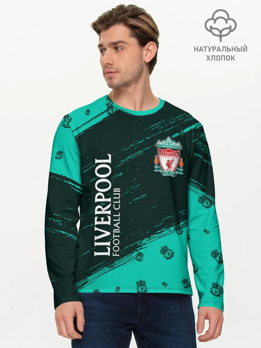 Мужской лонгслив базовый / LIVERPOOL / Ливерпуль (P007_P004ooo2731691, P004ooo2731691)
