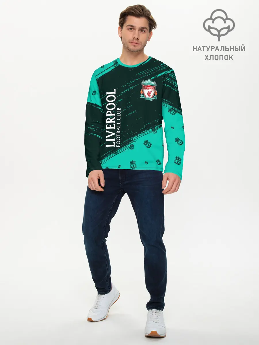 Мужской лонгслив базовый / LIVERPOOL / Ливерпуль (P007_P004ooo2731691, P004ooo2731691)