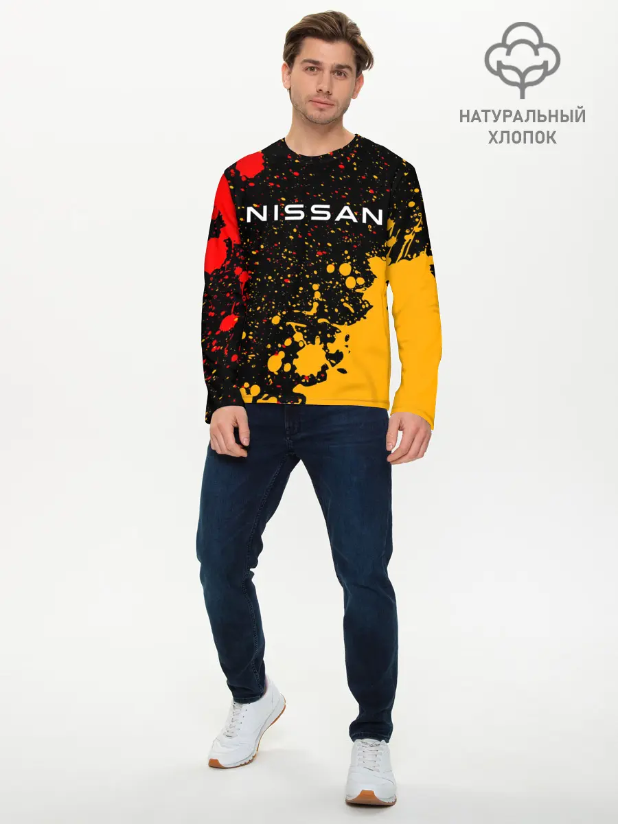 Мужской лонгслив базовый / NISSAN / Ниссан (P007_P004ooo2731745, P004ooo2731745)