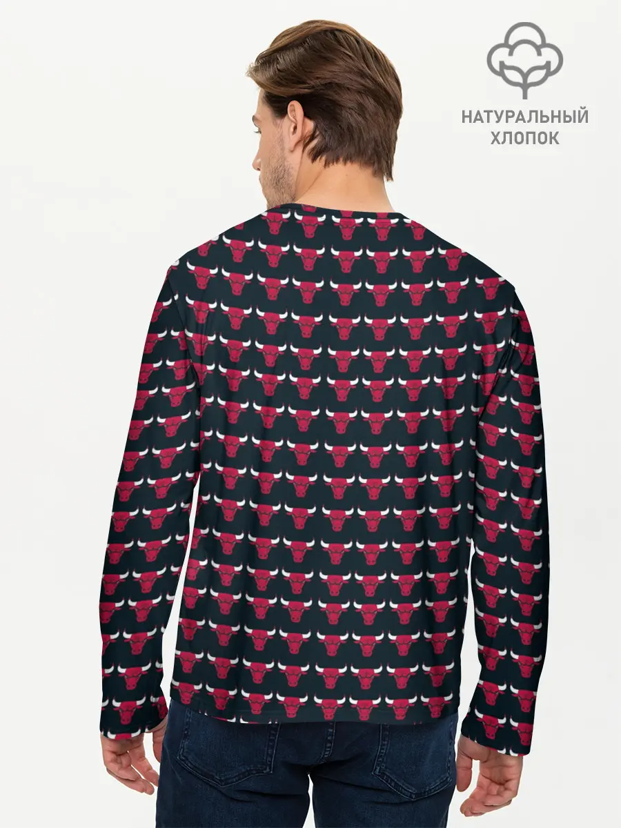 Мужской лонгслив базовый / Bulls (P007_P004ooo2734383, P004ooo2734383)