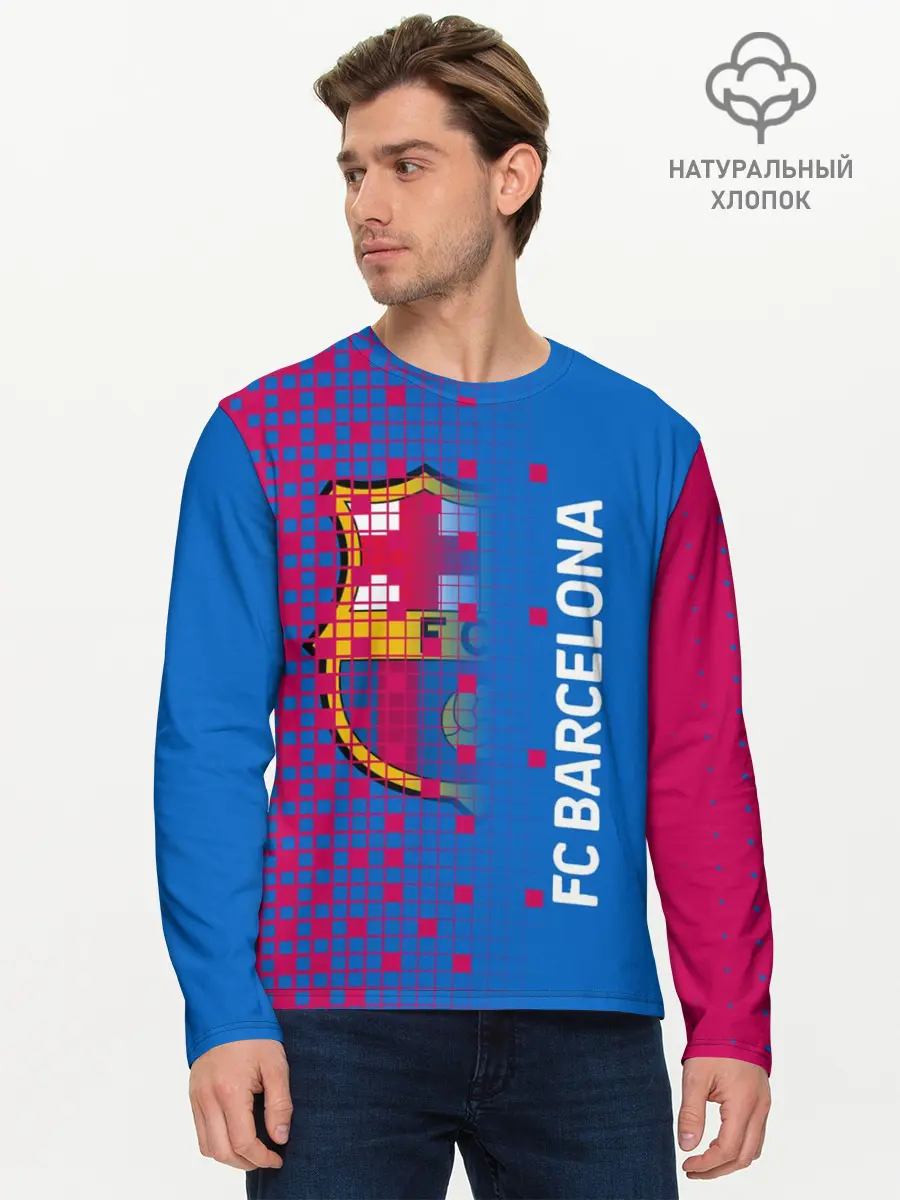 Мужской лонгслив базовый / FC BARCELONA (P007_P004ooo2735037, P004ooo2735037)