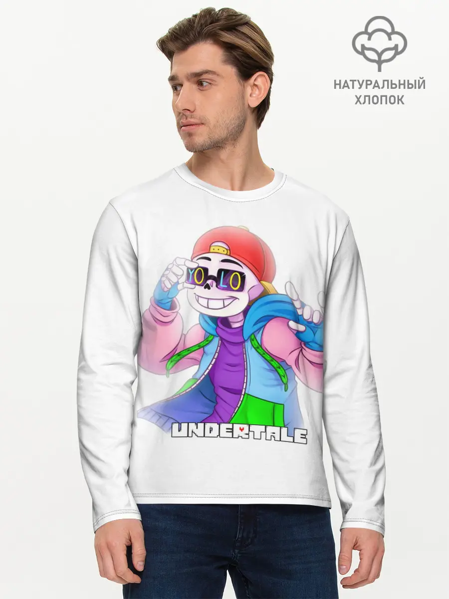 Мужской лонгслив базовый / UNDERTALE (P007_P004ooo2736657, P004ooo2736657)