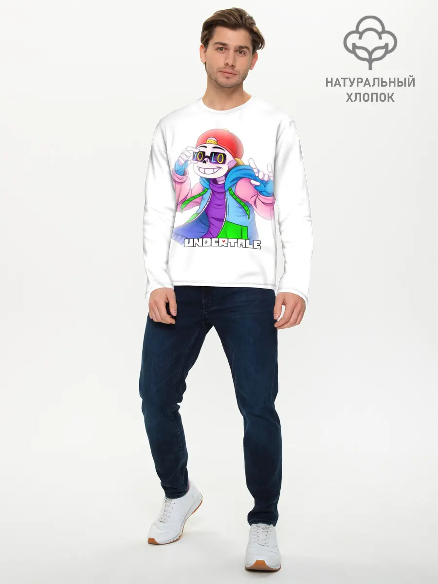 Мужской лонгслив базовый / UNDERTALE (P007_P004ooo2736657, P004ooo2736657)